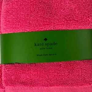 Kate Spade New York Hot Pink/ Barbie Pink Washcloths Set of 4